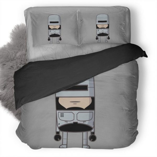 Mime Robocop Pl Duvet Cover and Pillowcase Set Bedding Set