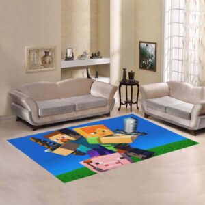 Minecraft Game Living Room Rug Carpet