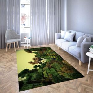 Minecraft steve game favorite Carpet Living Room Rugs 14