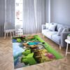 Minecraft steve game favorite Carpet Living Room Rugs 9