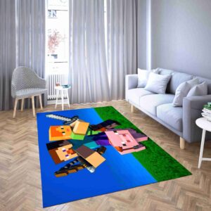 Minecraft the best game Living Room Rug Carpet