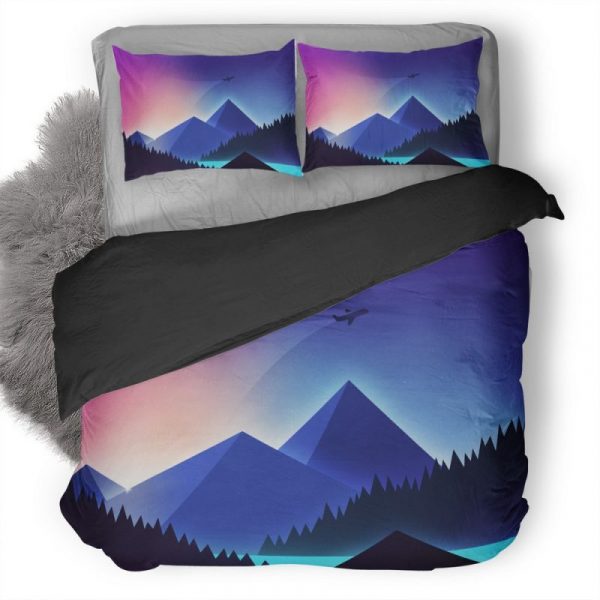 Minimalism Plane Ot Duvet Cover and Pillowcase Set Bedding Set