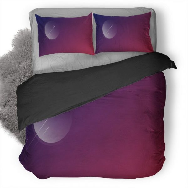 Minimalism Shooting Stars 7R Duvet Cover and Pillowcase Set Bedding Set