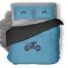 Motorcycle Minimalism Duvet Cover and Pillowcase Set Bedding Set