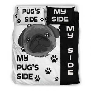 My Pug’s Side Duvet Cover and Pillowcase Set Bedding Set
