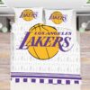 NBA Los Angeles Lakers Duvet Cover and Pillowcase Set Bedding Set