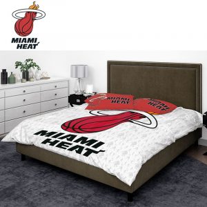 NBA Miami Heat Duvet Cover and Pillowcase Set Bedding Set