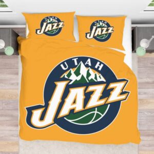 NBA Utah Jazz Duvet Cover and Pillowcase Set Bedding Set