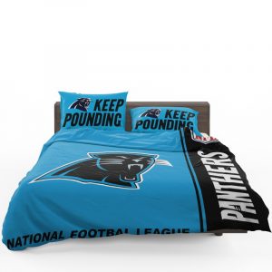 NFL Carolina Panthers Duvet Cover and Pillowcase Set Bedding Set