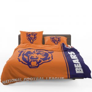 NFL Chicago Bears Duvet Cover and Pillowcase Set Bedding Set