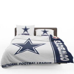 NFL Dallas Cowboys Duvet Cover and Pillowcase Set Bedding Set
