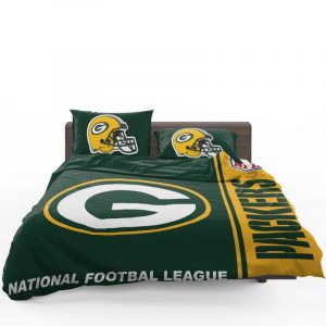 NFL Green Bay Packers Duvet Cover and Pillowcase Set Bedding Set