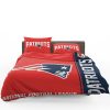 NFL New England Patriots Duvet Cover and Pillowcase Set Bedding Set