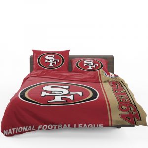 NFL San Francisco 49ers Duvet Cover and Pillowcase Set Bedding Set