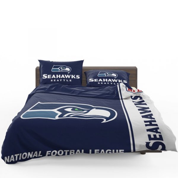 NFL Seattle Seahawks Duvet Cover and Pillowcase Set Bedding Set