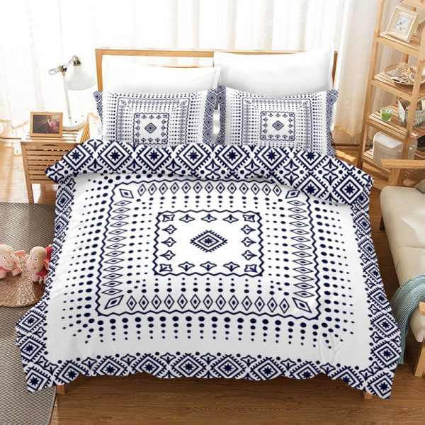 National Style Duvet Cover and Pillowcase Set Bedding Set