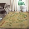 Neverland map area rugs living room carpet