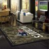 New England Patriots Camo Carpet Living Room Rugs