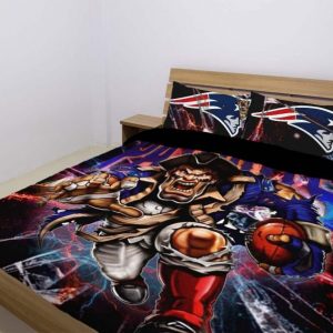 New England Patriots Duvet Cover and Pillowcase Set Bedding Set 1039