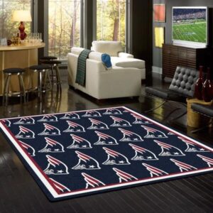 New England Patriots Repeat Carpet Living Room Rugs