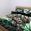 New York Jets Duvet Cover and Pillowcase Set Bedding Set