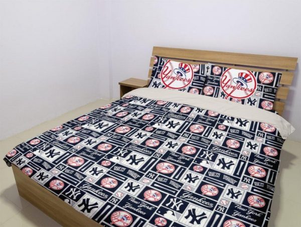 New York Yankees Duvet Cover and Pillowcase Set Bedding Set 1000