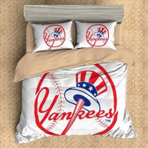 New York Yankees Duvet Cover and Pillowcase Set Bedding Set 518