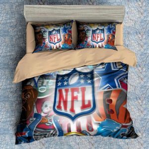 Nfl Duvet Cover and Pillowcase Set Bedding Set