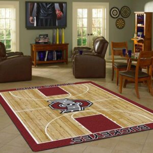 Ohio State Rug Team Home Court Carpet Living Room Rugs