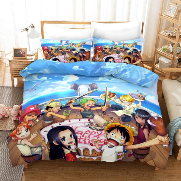 One Piece 6 Duvet Cover and Pillowcase Set Bedding Set