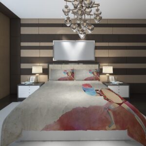 One Piece Minimal Franky Duvet Cover and Pillowcase Set Bedding Set