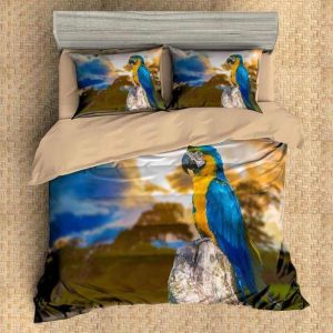 Parrot 2 Duvet Cover and Pillowcase Set Bedding Set