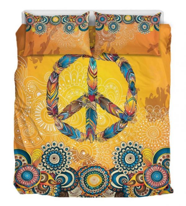 Peace Mandala Duver Duvet Cover and Pillowcase Set Bedding Set 904
