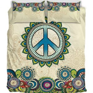 Peace Mandala Sand Duver Duvet Cover and Pillowcase Set Bedding Set 911