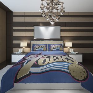 Philadelphia 76ers 3 NBA Basketball ize Duvet Cover and Pillowcase Set Bedding Set