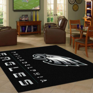 Philadelphia Eagles Rug Chrome Carpet Living Room Rugs