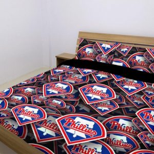 Philadelphia Phillies Duvet Cover and Pillowcase Set Bedding Set 1028
