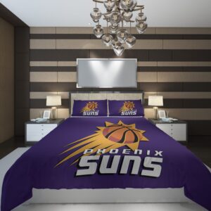 Phoenix Suns 3 NBA Basketball ize Duvet Cover and Pillowcase Set Bedding Set