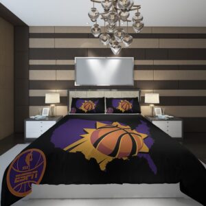 Phoenix Suns 8 NBA Basketball ize Duvet Cover and Pillowcase Set Bedding Set