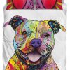 Pit bull Duvet Cover and Pillowcase Set Bedding Set
