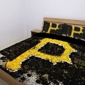 Pittsburgh Pirates Duvet Cover and Pillowcase Set Bedding Set 1029