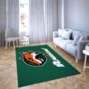 Plymouth Raiders Basketball Club Logo Green Unique Fashion Design Carpet Living Room Rugs