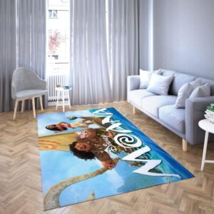 Princess Moana of Disney Favorite cartoon movie Carpet Living Room Rugs 24