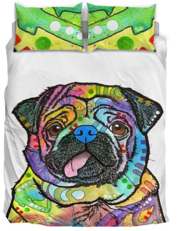 Pug Duvet Cover and Pillowcase Set Bedding Set 819