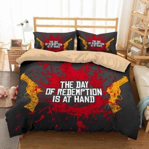 Red Dead Redemption 2 Duvet Cover and Pillowcase Set Bedding Set 492
