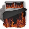 Red Fire Tb Duvet Cover and Pillowcase Set Bedding Set