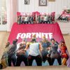 Red Fortnite Gamer Duvet Cover and Pillowcase Set Bedding Set