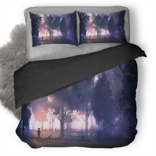 Remembering Digital Art Landscape S1 Duvet Cover and Pillowcase Set Bedding Set