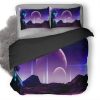 Retro Halo Space Suit Scifi Y8 Duvet Cover and Pillowcase Set Bedding Set