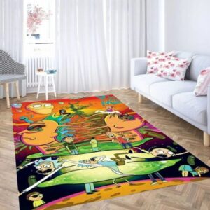 Rick and morty wallpapers carpet living room rugs
